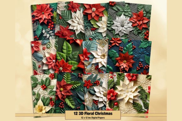 3D Floral Christmas Poinsettia Papers: A Designer's Guide