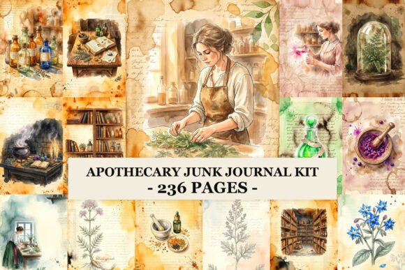 Apothecary Junk Journal Kit: Your Vintage Design Toolkit