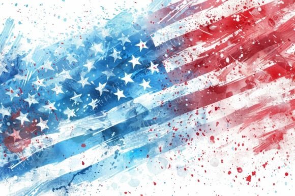 Artistic American Flag: A Bold Visual for Patriotic Design