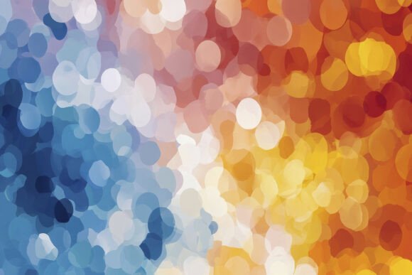 Blue and Orange Abstract Background Wall: Bold Visual Impact