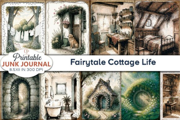 Fairytale Cottage Life Junk Journal Page: Enchant Your Crafts