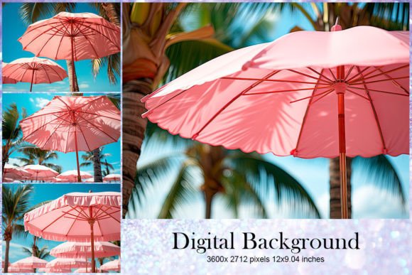 Instant Summer: Using Palm Tree Coconut Summer Sea Background