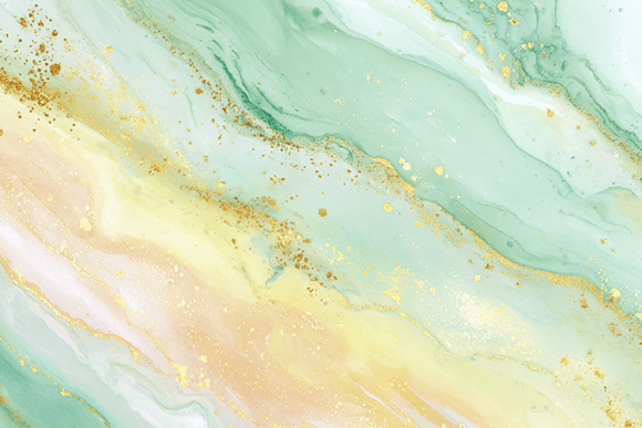 Mint Gold Marble Watercolor Art: The Elegant Asset Your Projects Need