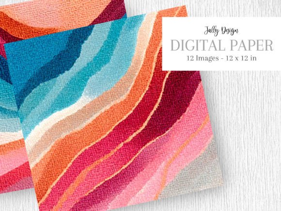 Orange and Blue Textured Abstract Art: A Design Asset Primer