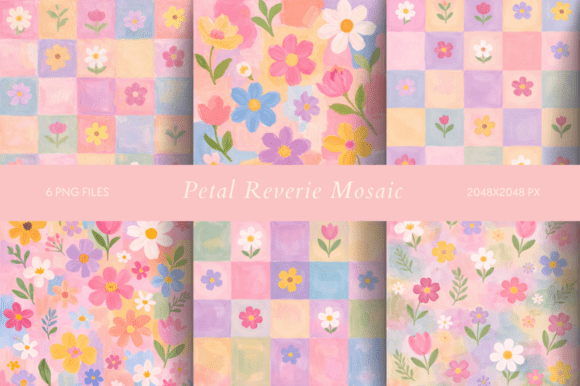 Petal Reverie Mosaic: A Soft, Painterly Approach to Modern Typography