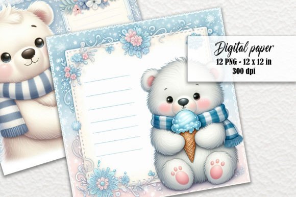 Polar Bear Winter Stationary Letter PNG: A Designer's Guide