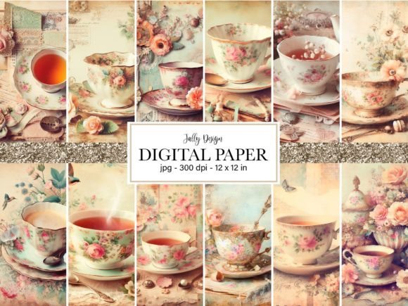Shabby Chic Tea Cup: Vintage Elegance for Modern Design