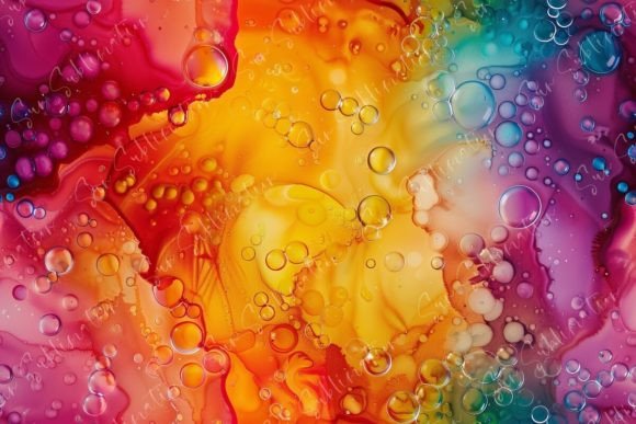 Vibrant Abstract Bubbles Seamless: A Burst of Creative Energy